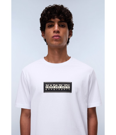 S-BOX LOGO SS BRIGHT WHITE 002